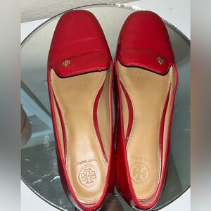TORY BURCH Shoes Samantha Smoking Slipper Flat SZ8.5M-Liberty Red Patent Leather